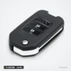 Clé télécommande 433 MHz 2/3 boutons pour Honda Civic, Accord, CR-V, puce ID47 - vue de face, quatre boutons en carré