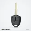 Clé télécommande 433 MHz 2/3 boutons pour Mitsubishi Lancer, Outlander, Pajero - dos de la tête de clé, uni