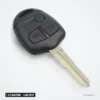 Clé télécommande 433 MHz 2/3 boutons pour Mitsubishi Pajero, ASX, lame MIT8 - vue de face sous un autre angle