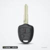 Clé télécommande 433 MHz 2/3 boutons pour Mitsubishi Pajero, ASX, lame MIT8 - vue de profil, lame et boutons latéraux
