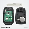 Clé télécommande 433 MHz 2/3 boutons pour Renault Clio, Dacia Duster, Logan - coque ouverte, circuit et pile visibles