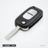 Clé télécommande 433 MHz 2/3 boutons pour Renault Clio, Kangoo, puce PCF7961 - vue de face, lame déployée
