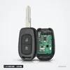 Clé télécommande 433 MHz 2/3 boutons pour Renault, Dacia, Opel, PCF7961M - coque ouverte, boutons et circuit visibles