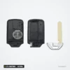 Clé télécommande 433 MHz 2 à 4 boutons pour Honda Civic, CR-V, Jazz, puce ID47 - pièces détachées avec pile et lame