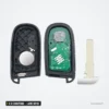 Clé télécommande 433 MHz 2 à 5 boutons pour Jeep Renegade, Compass, lame SIP22 - coque ouverte avec pile visible