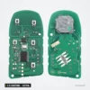 Clé télécommande 433 MHz 2 à 5 boutons pour Jeep Renegade, Compass - coque ouverte montrant le circuit des deux côtés