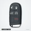 Clé télécommande 433 MHz 2 à 5 boutons pour Jeep Renegade, Compass, puce ID46 - vue de dos, coque lisse sans détail visible