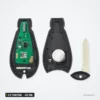 Clé télécommande 433 MHz 2 à 7 boutons pour Chrysler, Jeep, Dodge, puce ID46 - boîtier ouvert avec circuit, pile et lame