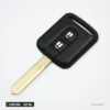 Clé télécommande 433 MHz 2 boutons pour Nissan Micra, Renault Maxity, puce ID46 - vue de profil, clé inclinée