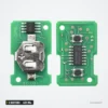 Clé télécommande 433 MHz 2 boutons pour Opel Corsa C, Meriva, Tigra, sans puce - circuit vert recto-verso avec piles
