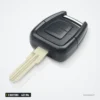 Clé télécommande 433 MHz 2 boutons pour Opel Zafira, Astra, Corsa, Meriva - lame fixe, vue de face