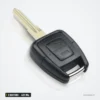 Clé télécommande 433 MHz 2 boutons pour Opel Zafira, Astra, Corsa, Meriva - lame fixe, vue de profil