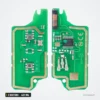 Clé télécommande 433 MHz 2 boutons pour Peugeot 207, 307, 407, 308, puce ID46 - circuit imprimé vu recto et verso