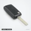 Clé télécommande 433 MHz 2 boutons pour Peugeot 307, 3008, 308, lame VA2/HU83 - clé pliée, lame dépliée de face