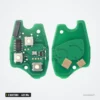 Clé télécommande 433 MHz 2 boutons pour Renault Clio 3, Twingo, Dacia Logan - circuit imprimé détaché, vue recto-verso