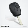 Clé télécommande 433 MHz 2 boutons pour Renault Clio, Twingo, puce ID46 - vue de dos, lame visible
