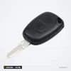 Clé télécommande 433 MHz 2 boutons pour Renault Trafic, Kangoo, puce ID46 - vue de face sous un autre angle