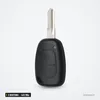 Clé télécommande 433 MHz 2 boutons pour Renault Trafic, Kangoo, puce ID46 - vue de face, boutons arrondis