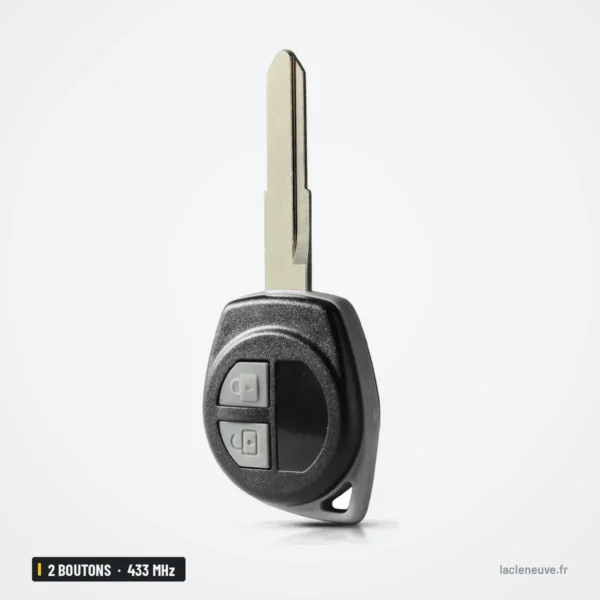 Clé télécommande 433 MHz 2 boutons pour Suzuki Swift, SX4, Alto, puce ID46 - lame seule, vue de profil