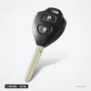 Clé télécommande 433 MHz 2 boutons pour Toyota Corolla, Yaris, puce G/ID67 - tête ronde, boutons et lame visibles