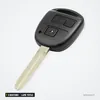 Clé télécommande 433 MHz 2 boutons pour Toyota Prado, RAV4, Kluger, lame TOY43 - vue de face, angle différent