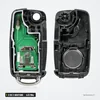 Clé télécommande 433 MHz 2 ou 3 boutons pour Volkswagen Amarok, Transporter - coque démontée, pile et mécanisme visibles