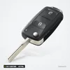 Clé télécommande 433 MHz 2 ou 3 boutons pour Volkswagen Amarok, Transporter - vue de trois quarts, boutons visibles