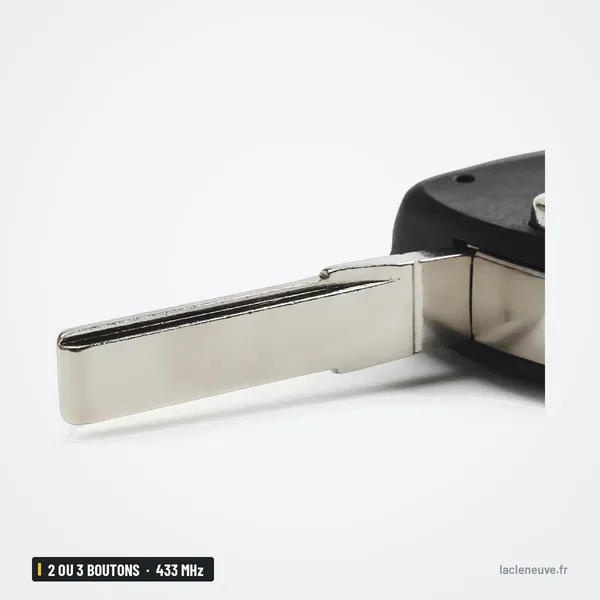 Clé télécommande 433 MHz 2 ou 3 boutons pour Volkswagen Amarok, Transporter - détail de la lame