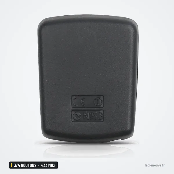 Clé télécommande 433 MHz 3/4 boutons pour Ford Falcon BA, BF, Territory SX, SY - dos de la coque, vue arrière lisse