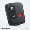 Clé télécommande 433 MHz 3/4 boutons pour Ford Falcon BA, BF - vue de face arrondie, boutons et bouton rouge rond