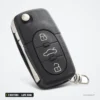 Clé télécommande 433 MHz 3 boutons pour Audi A3, A4, A6, A8, lame HU66 - trois boutons avec icônes de verrouillage