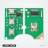 Clé télécommande 433 MHz 3 boutons pour Audi A4, A6, A8, TT, lame HU66 - circuit imprimé recto verso, boutons et puce