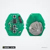 Clé télécommande 433 MHz 3 boutons pour BMW Série 3, 5, 7, X5, puce ID46 - coque ouverte, circuit et capot arrière