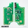 Clé télécommande 433 MHz 3 boutons pour Citroën C4, Peugeot 307, 308, puce ID46 - circuit imprimé détaché, vue recto-verso