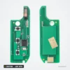 Clé télécommande 433 MHz 3 boutons pour Fiat Ducato, Peugeot Boxer, lame SIP22 - recto et verso du circuit imprimé