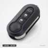 Clé télécommande 433 MHz 3 boutons pour Fiat Ducato, Peugeot Boxer, lame SIP22 - vue de face, trois boutons