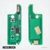 Clé télécommande 433 MHz 3 boutons pour Fiat, Peugeot, Citroën, puce ID46 - deux circuits imprimés, faces avant et arrière