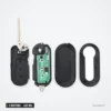 Clé télécommande 433 MHz 3 boutons pour Fiat, Peugeot, Citroën, puce ID46 - pièces détachées avec lame et circuit