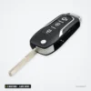 Clé télécommande 433 MHz 3 boutons pour Ford Focus, Mondeo, Fiesta, lame HU101 - clé pliante, lame dépliée, vue de face