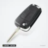 Clé télécommande 433 MHz 3 boutons pour Opel Vectra C, Signum, lame HU43 - lame dépliée, vue de face