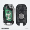 Clé télécommande 433 MHz 3 boutons pour Peugeot 208, 2008, Citroën C4 Cactus - coque ouverte, intérieur et circuit visibles