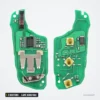 Clé télécommande 433 MHz 3 boutons pour Peugeot 208, 301, 308, lame HU83/VA2 - coque ouverte, mécanisme à ressort et circuit