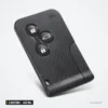 Clé télécommande 433 MHz 3 boutons pour Renault Mégane 2, Scénic, puce ID46 - vue de face, boutons visibles