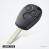 Clé télécommande 433 MHz 3 boutons pour Renault Twingo, Dacia Duster, Sandero - vue de face, trois boutons ronds