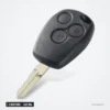 Clé télécommande 433 MHz 3 boutons pour Renault Twingo, Dacia Duster, Sandero - vue de trois-quarts, trois boutons