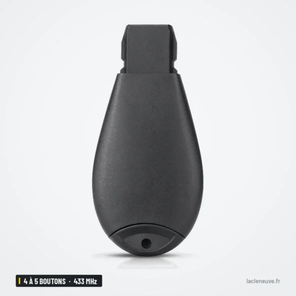 Clé télécommande 433 MHz 4 à 5 boutons pour Dodge Dart, puce ID46 - coque vierge en forme de goutte