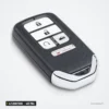 Clé télécommande 433 MHz 4/5 boutons pour Honda Accord, Fit, HR-V, puce 4A - vue de face en angle, boutons visibles