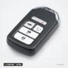 Clé télécommande 433 MHz 4/5 boutons pour Honda Accord, Fit, HR-V, puce 4A - dos de la coque, vue en angle