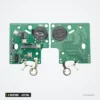 Clé télécommande 433 MHz 4 boutons pour Renault Mégane 3, Clio, puce PCF7952 - détail du circuit imprimé, deux cartes