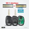 Clé télécommande 433 MHz pour Renault Clio, Twingo, Kangoo, Master, puce ID46 - comparaison des lames avant et après